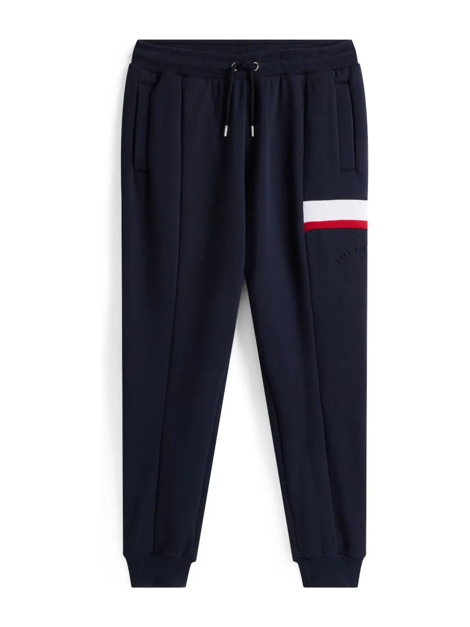 Tommy Hilfiger Blue Colour-Blocked Fleece Cuffed Joggers