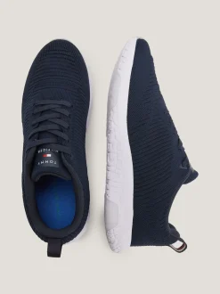 Tommy Hilfiger Blue Corporate Knit Runner Trainers