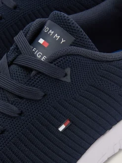 Tommy Hilfiger Blue Corporate Knit Runner Trainers