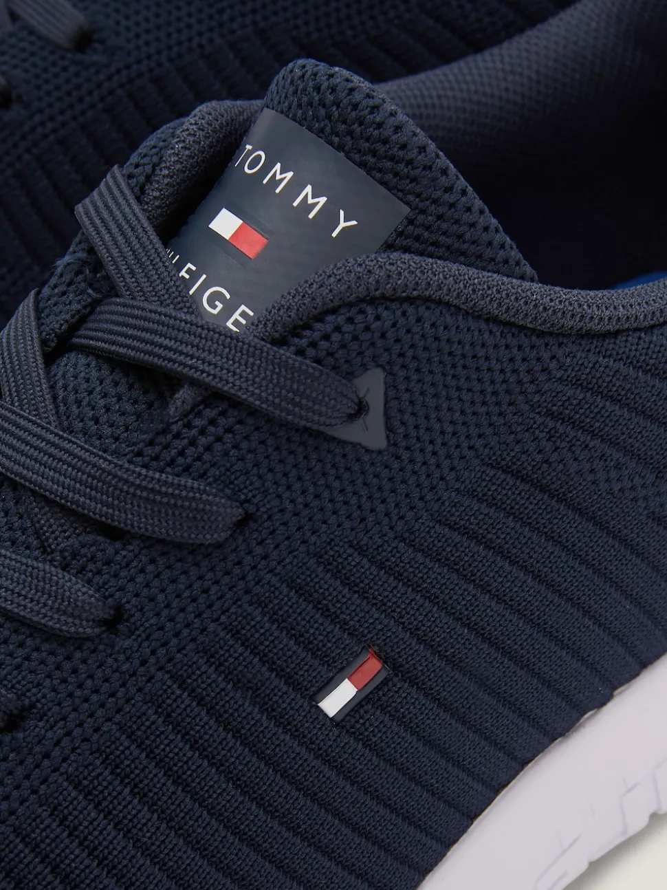 Tommy Hilfiger Blue Corporate Knit Runner Trainers