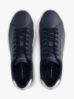 Tommy Hilfiger Blue Court Essential Leather Trainers