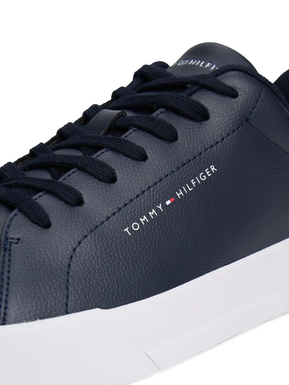 Tommy Hilfiger Blue Court Essential Leather Trainers