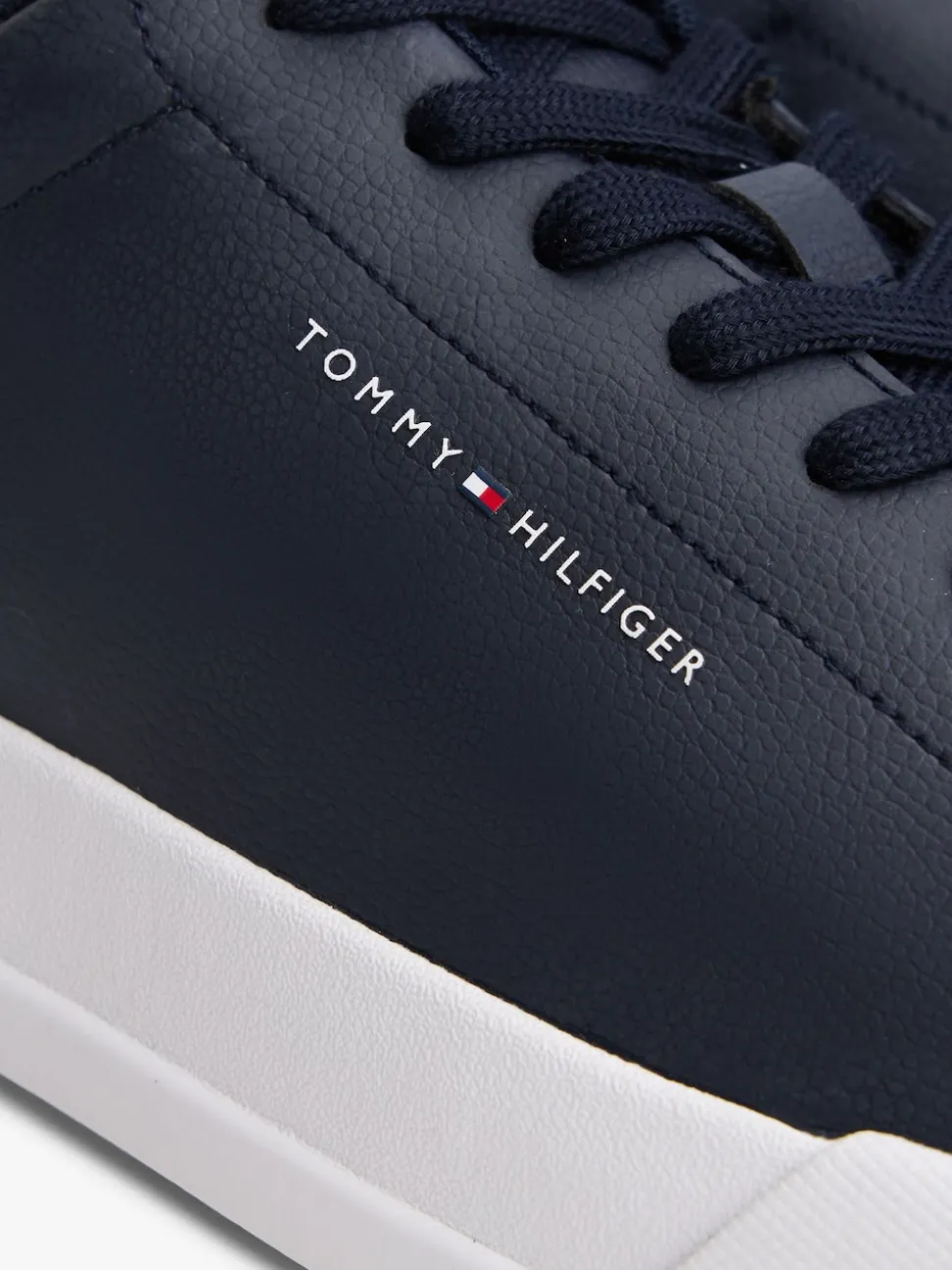 Tommy Hilfiger Blue Court Essential Leather Trainers