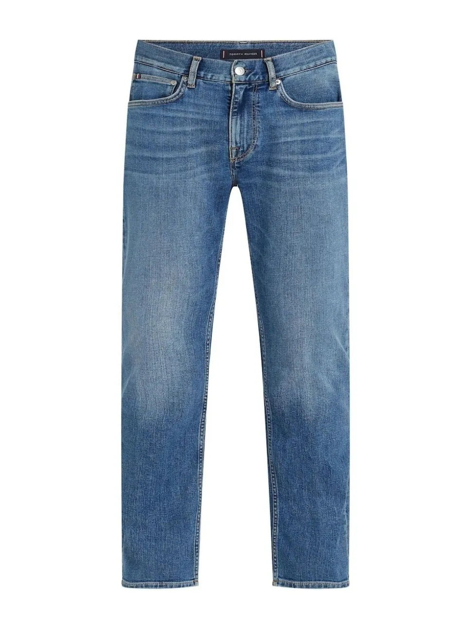 Tommy Hilfiger Blue Denton Faded Straight Leg Jeans