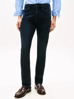 Tommy Hilfiger Blue Denton Straight Jeans With Stretch