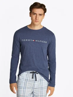 Tommy Hilfiger Blue Long Sleeve Pyjama T-Shirt