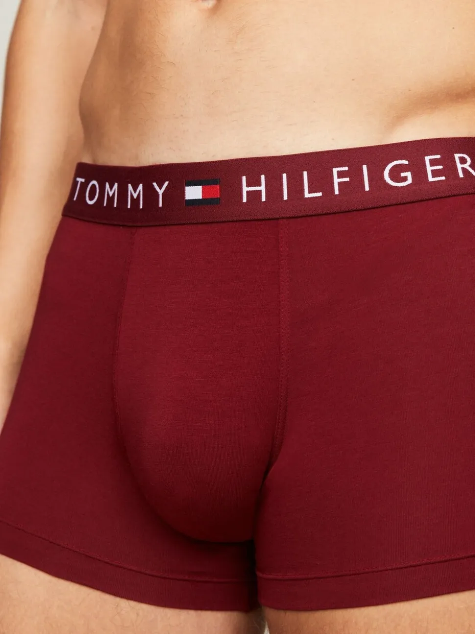 Tommy Hilfiger Blue Original Waistband Trunks 3 Pack