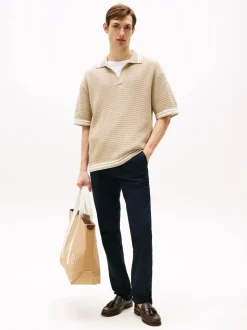 Tommy Hilfiger Blue Slim Bleecker Flex Chinos