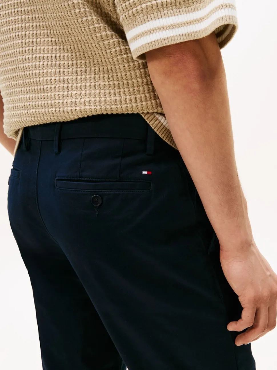 Tommy Hilfiger Blue Slim Bleecker Flex Chinos