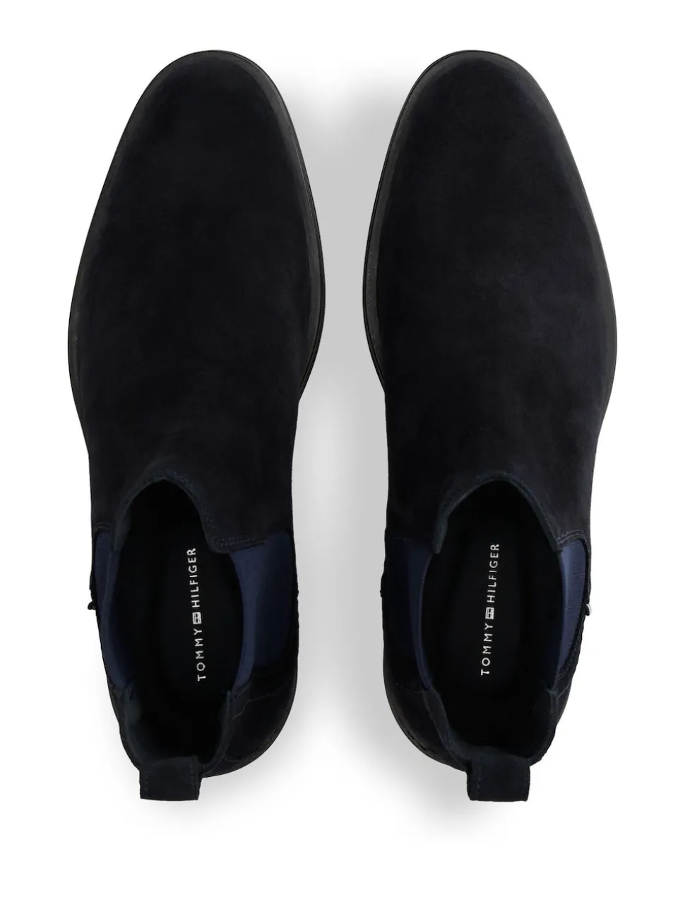 Tommy Hilfiger Blue Suede Chelsea Boots
