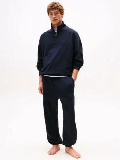 Tommy Hilfiger Blue TH Original Half-Zip Lounge Jumper