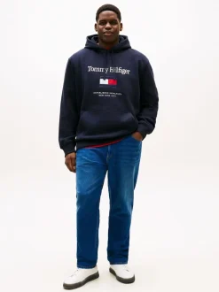 Tommy Hilfiger Blue Tommy Flag Hoodie