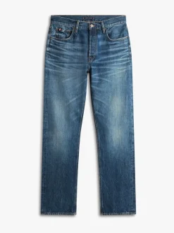 Tommy Hilfiger Blue Whiskered Regular Straight Leg Jeans