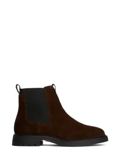 Tommy Hilfiger Brown Lightweight Suede Chelsea Boots