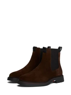 Tommy Hilfiger Brown Lightweight Suede Chelsea Boots