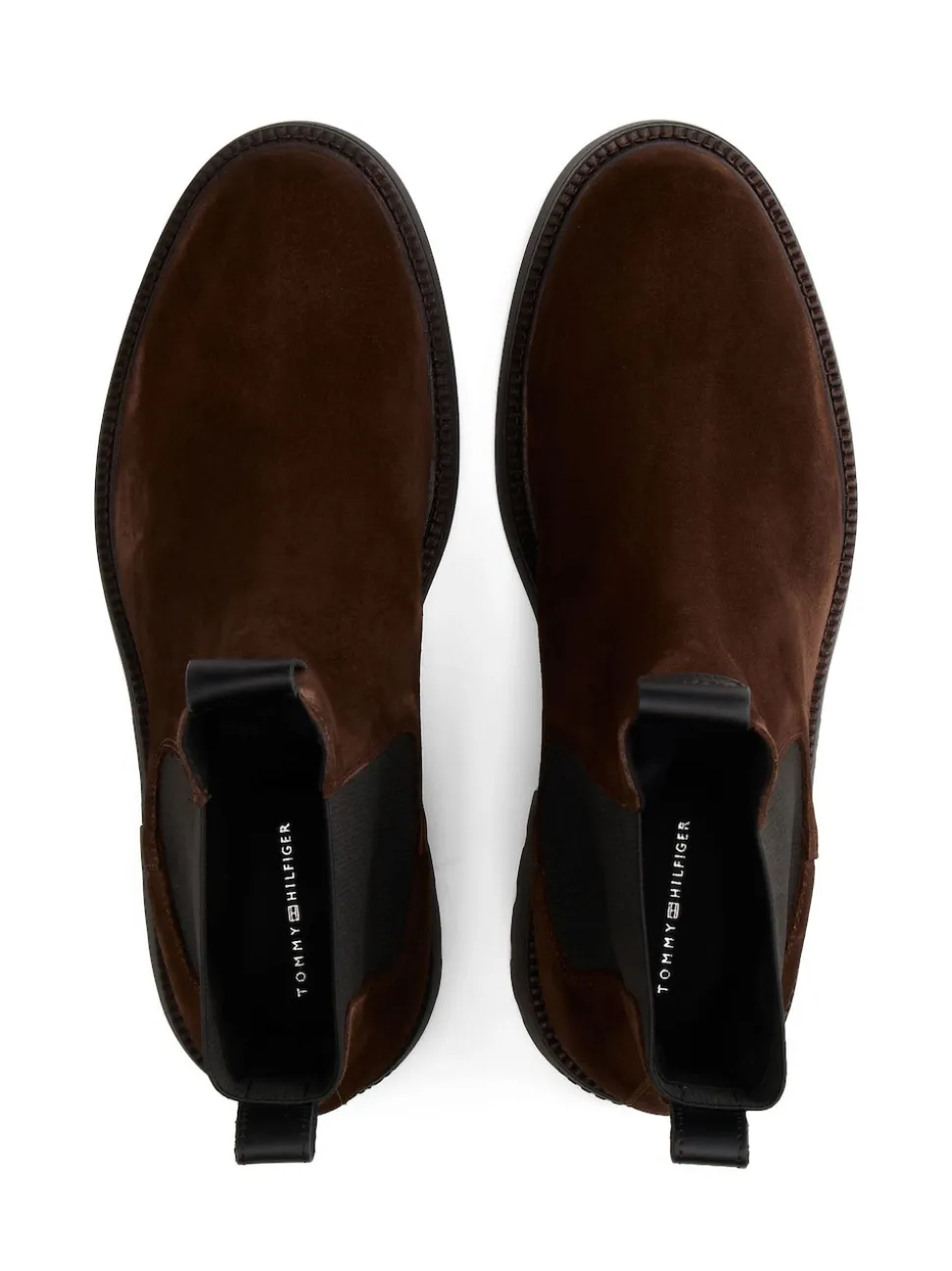 Tommy Hilfiger Brown Lightweight Suede Chelsea Boots