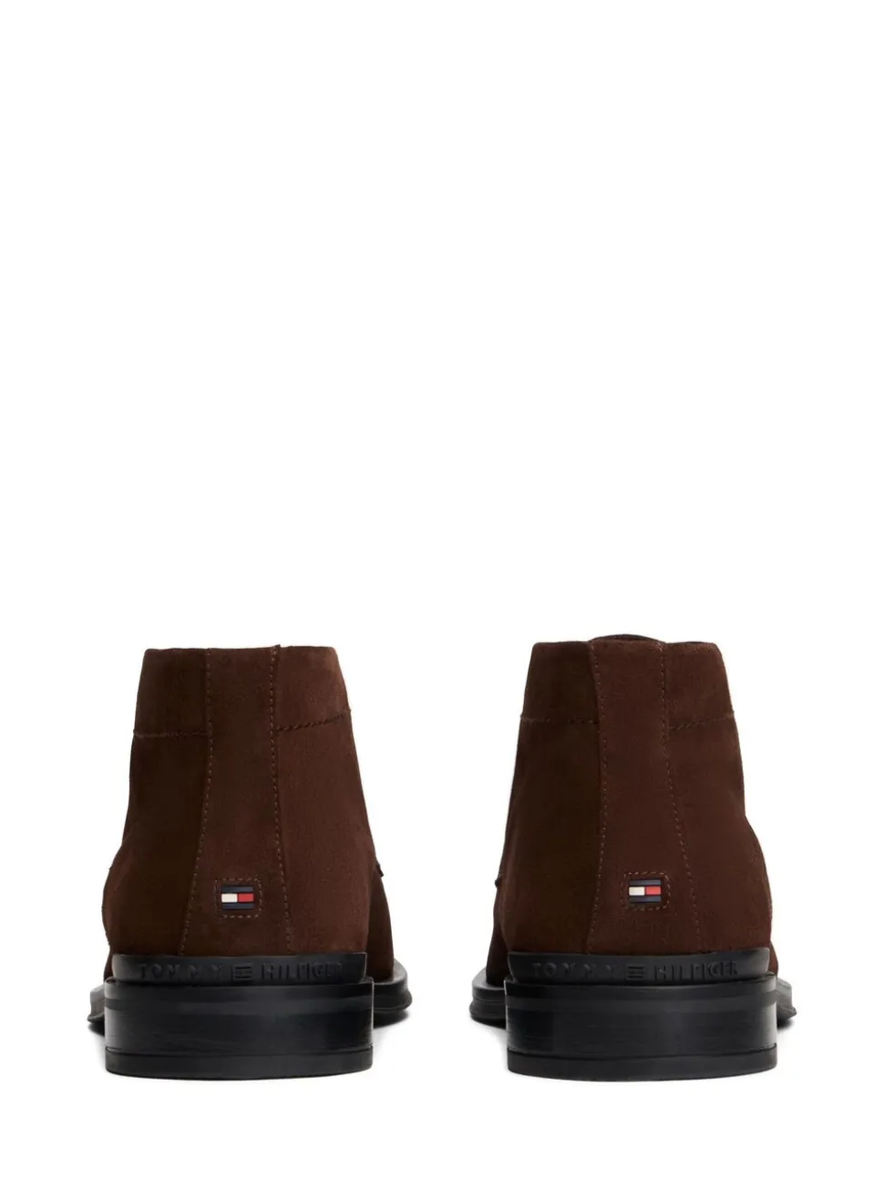 Tommy Hilfiger Brown Suede Lace-Up Boots