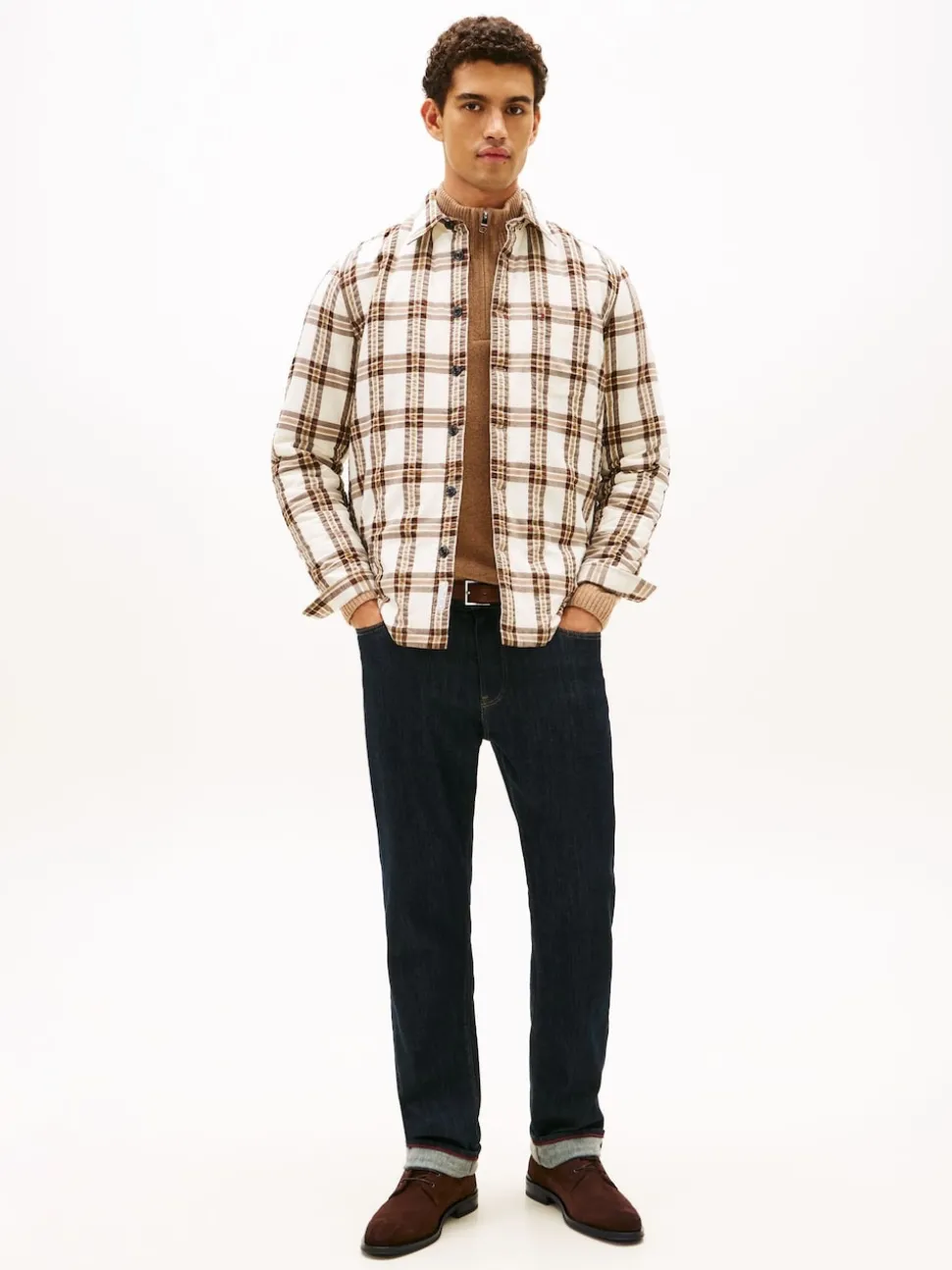 Tommy Hilfiger Brown Suede Lace-Up Boots