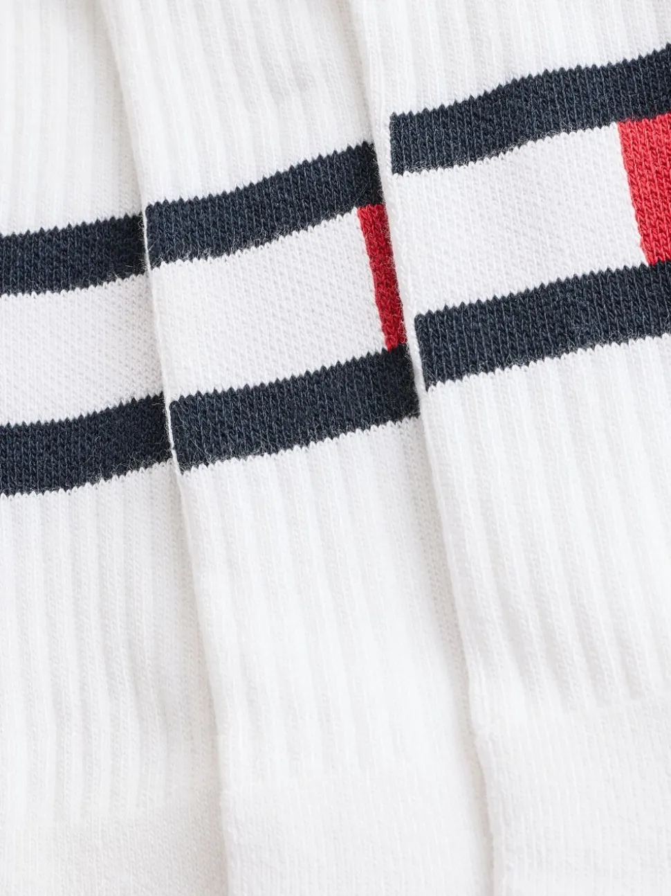 Tommy Hilfiger Flag White Socks 2 Pack