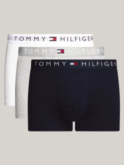 Tommy Hilfiger Grey Original Waistband Trunks 3 Pack