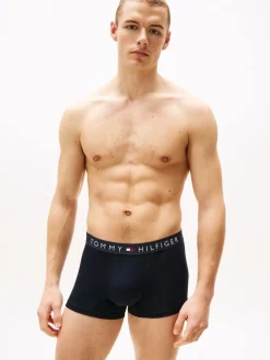 Tommy Hilfiger Grey Original Waistband Trunks 3 Pack