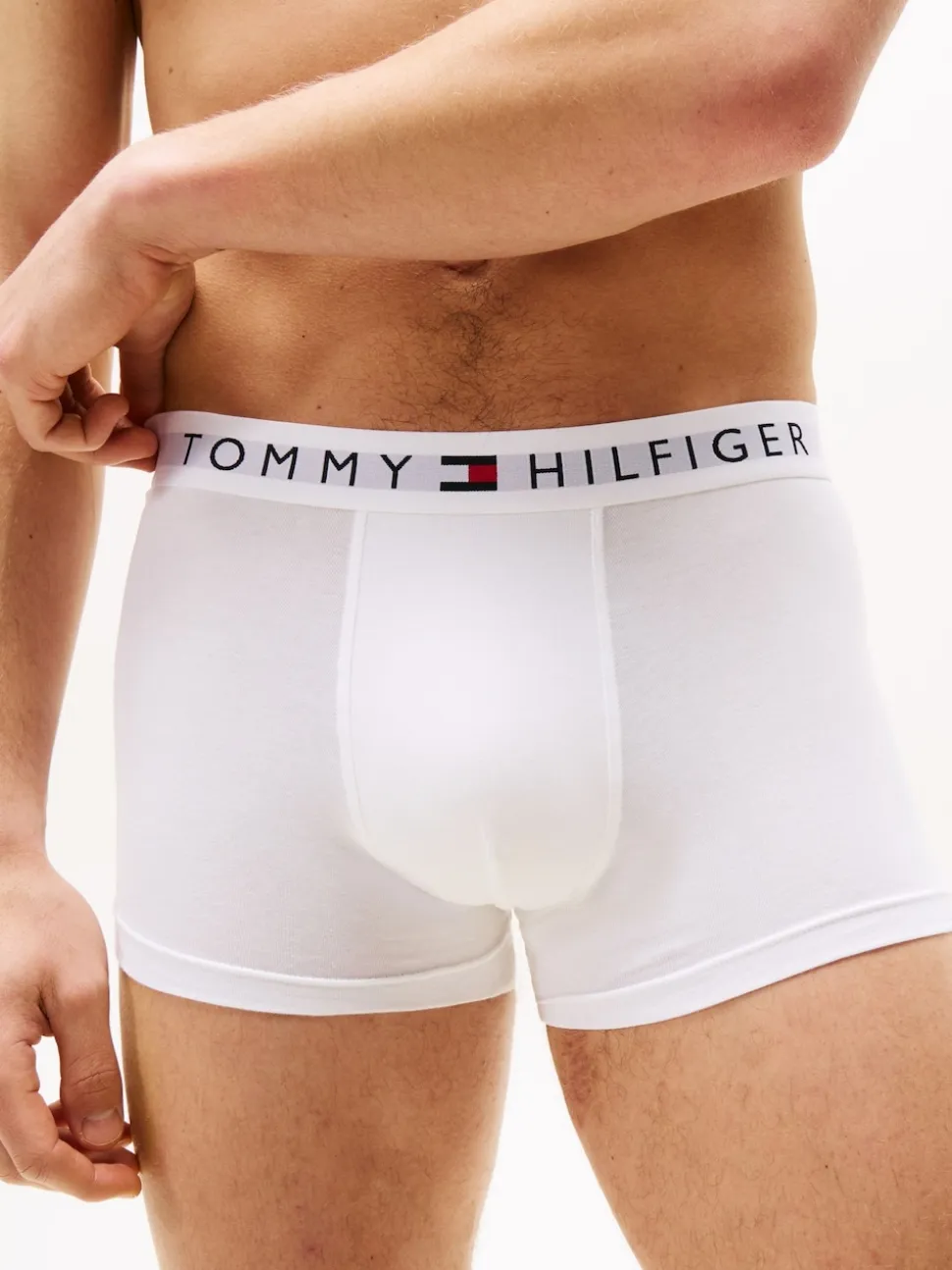 Tommy Hilfiger Grey Original Waistband Trunks 3 Pack