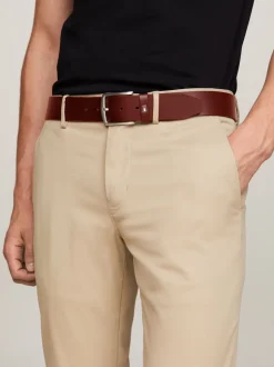 Tommy Hilfiger Tan Brown New Denton Belt