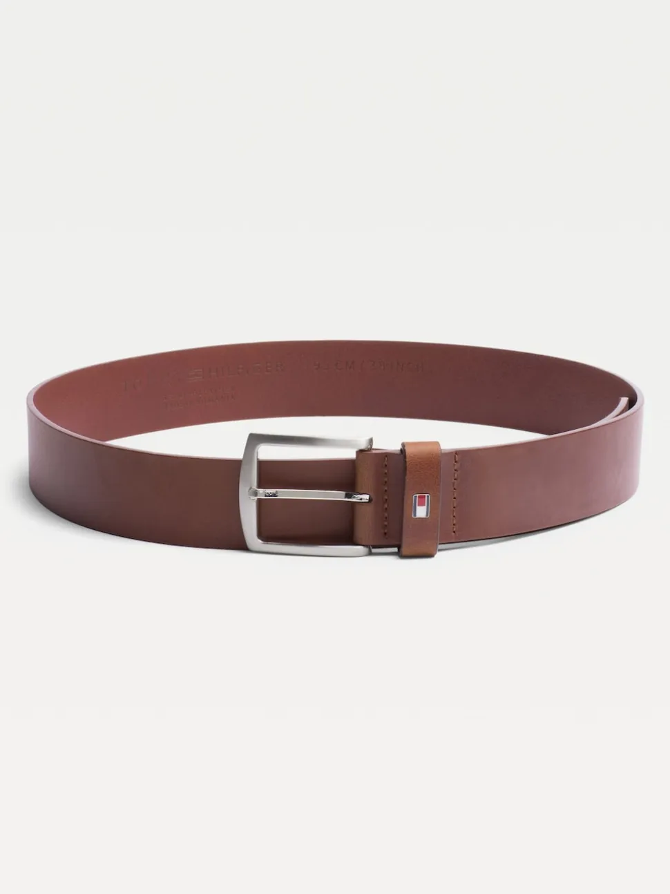Tommy Hilfiger Tan Brown New Denton Belt