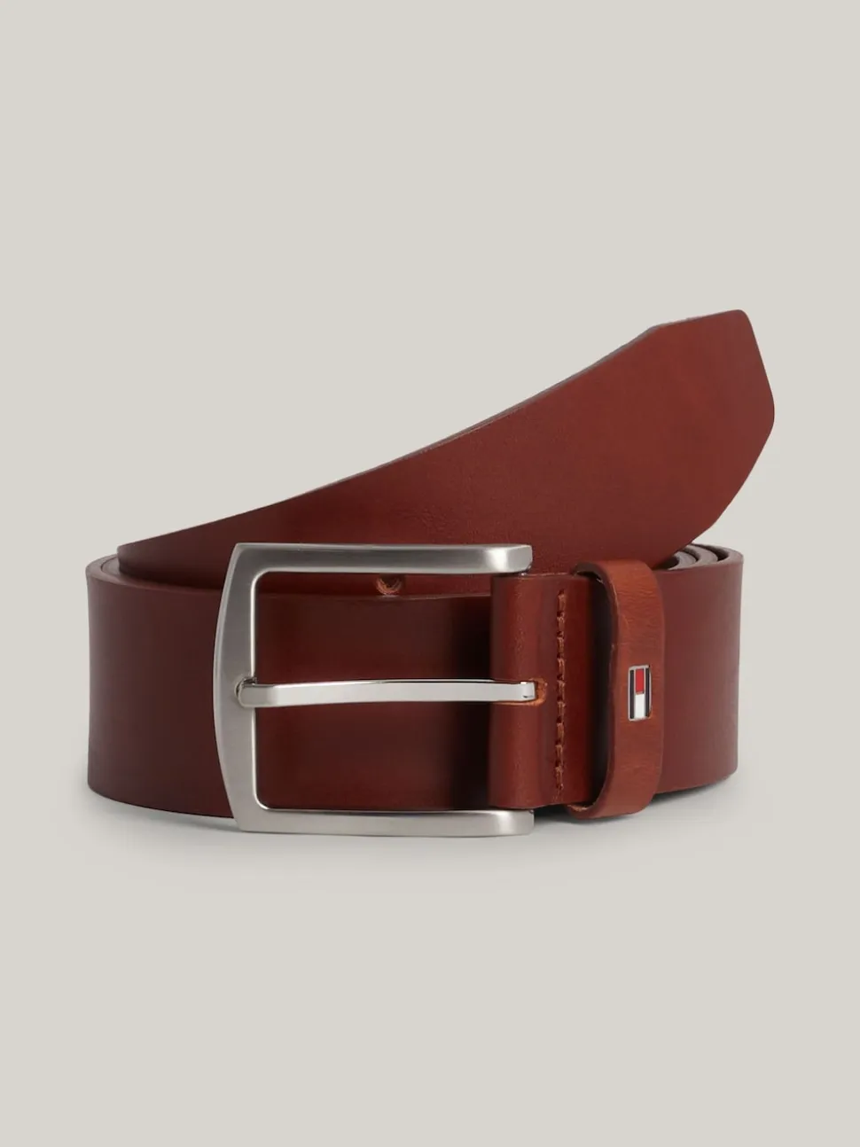 Tommy Hilfiger Tan Brown New Denton Belt