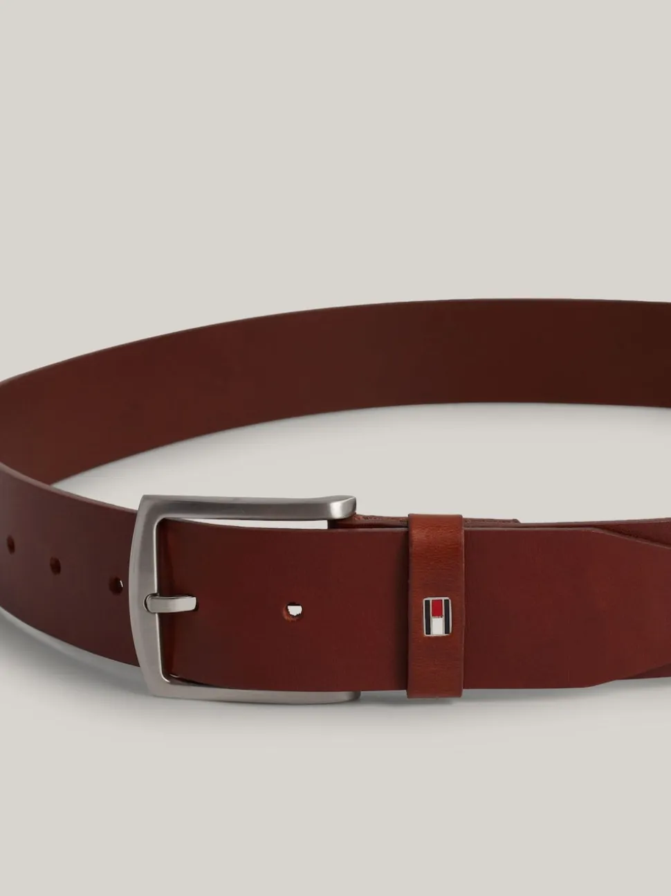 Tommy Hilfiger Tan Brown New Denton Belt