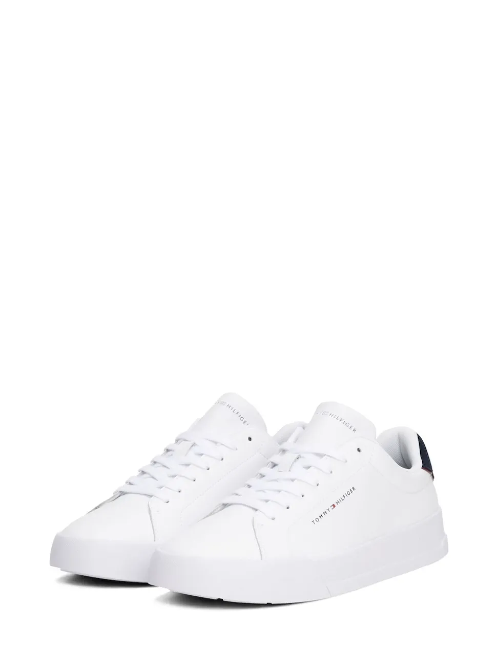 Tommy Hilfiger White Court Essential Leather Trainers
