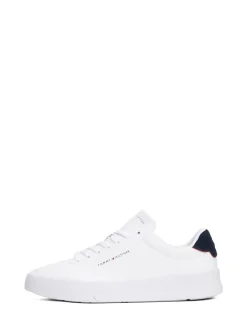 Tommy Hilfiger White Court Essential Leather Trainers