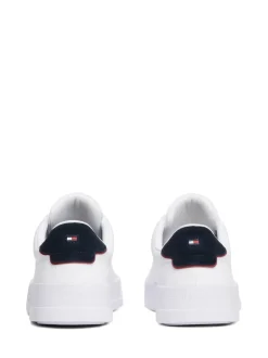 Tommy Hilfiger White Court Essential Leather Trainers
