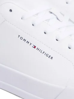 Tommy Hilfiger White Court Essential Leather Trainers