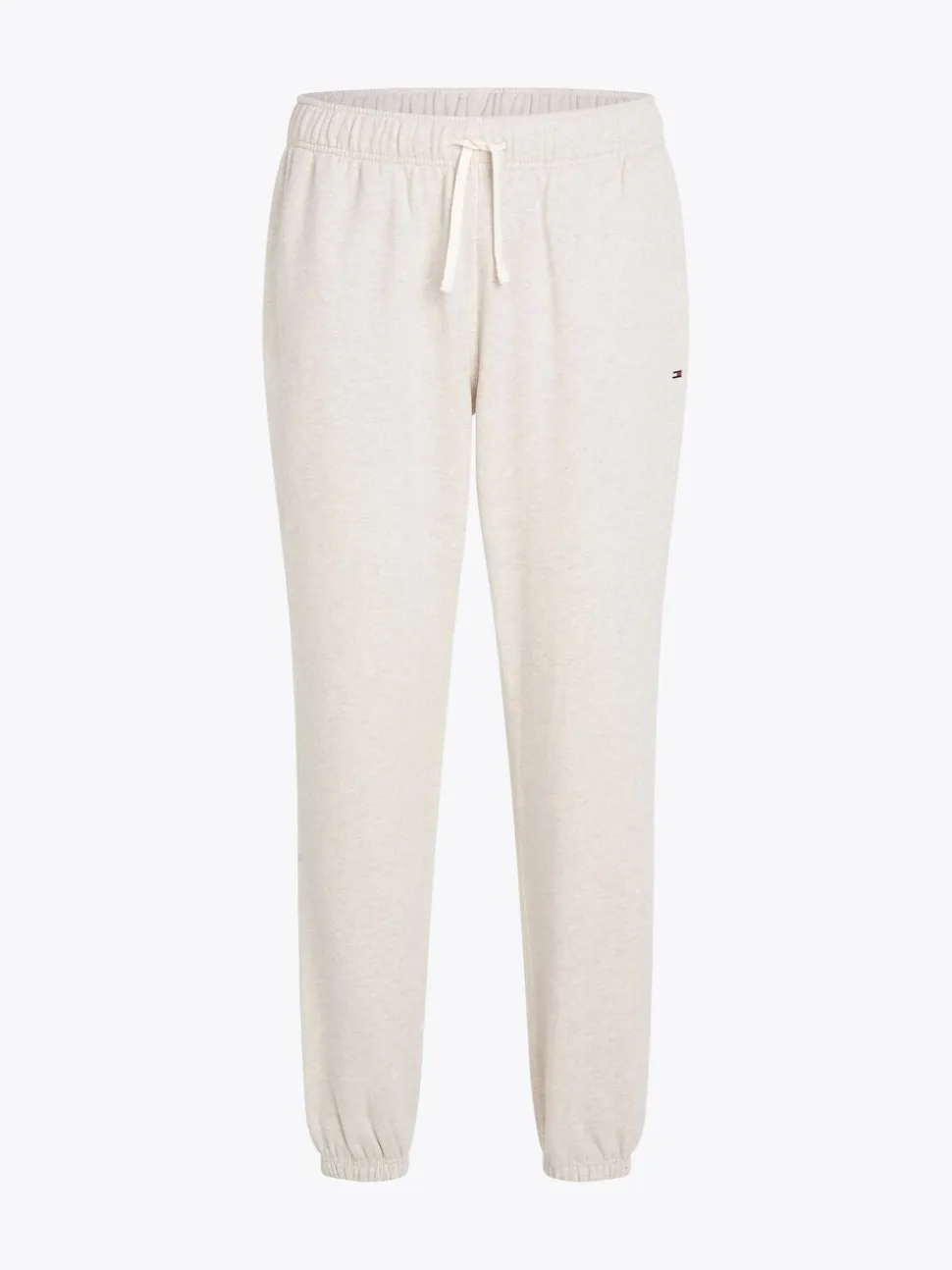 Tommy Hilfiger White Essential Fleece Joggers With Cuffs