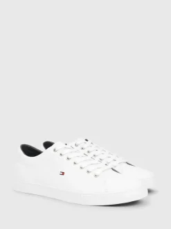 Tommy Hilfiger White Essential Leather Detail Trainers