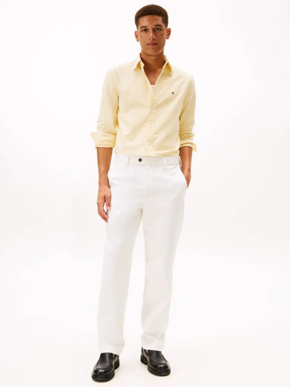 Tommy Hilfiger Yellow Regular Fit Oxford Shirt