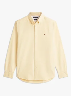 Tommy Hilfiger Yellow Regular Fit Oxford Shirt