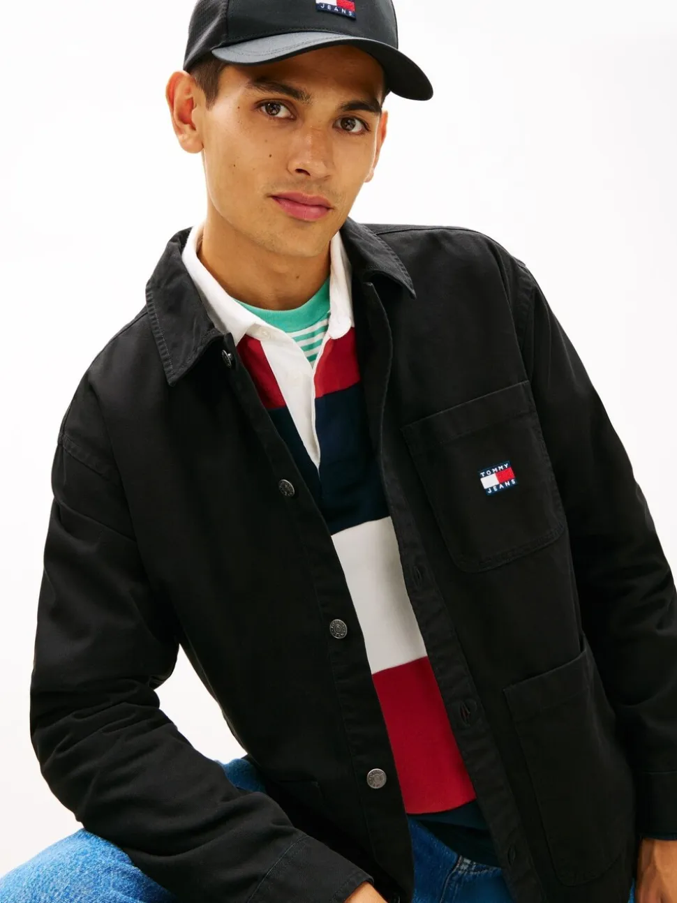 Tommy Jeans Black Badge Oversized Fit Overshirt