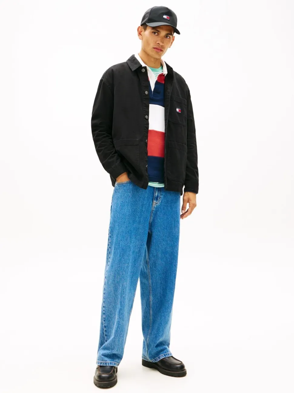 Tommy Jeans Black Badge Oversized Fit Overshirt