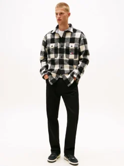 Tommy Jeans Black Otis Overdyed Black Straight Leg Jeans