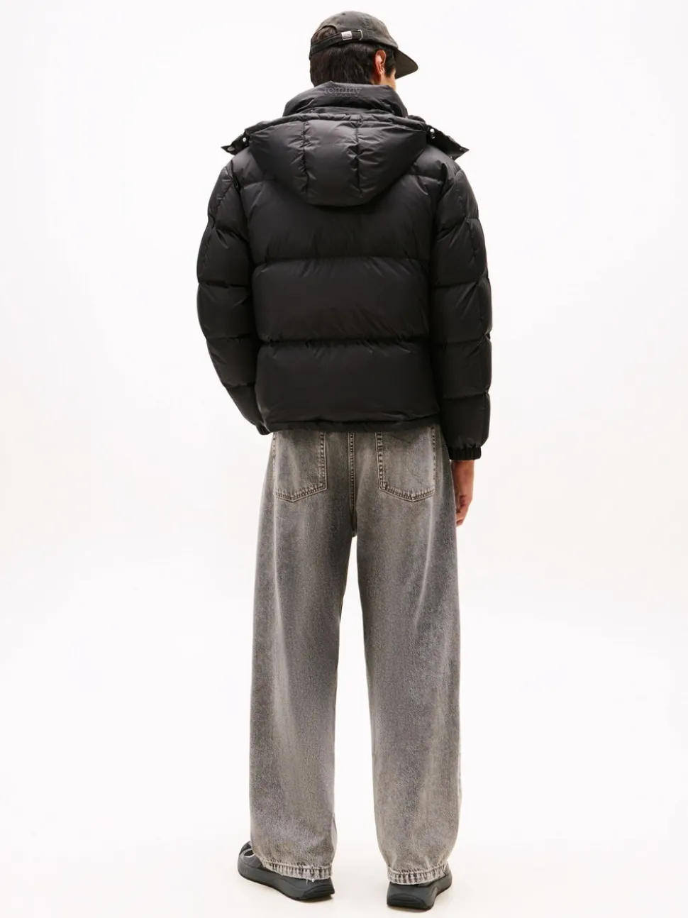 Tommy Jeans Black Water Repellent Ripstop Alaska Puffer Jacket