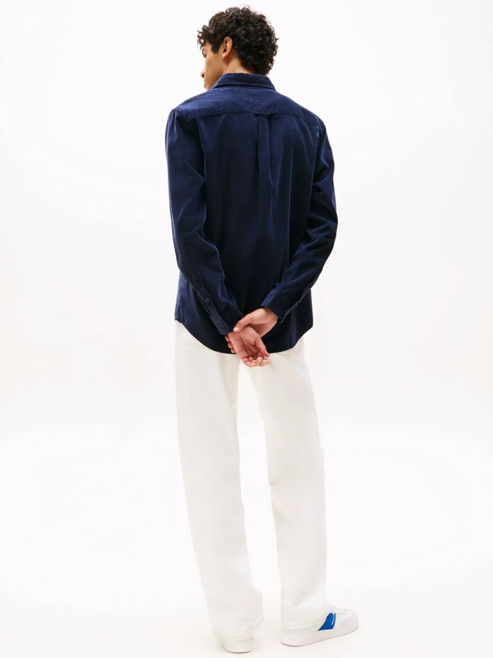 Tommy Jeans Blue Regular Fit Corduroy Shirt
