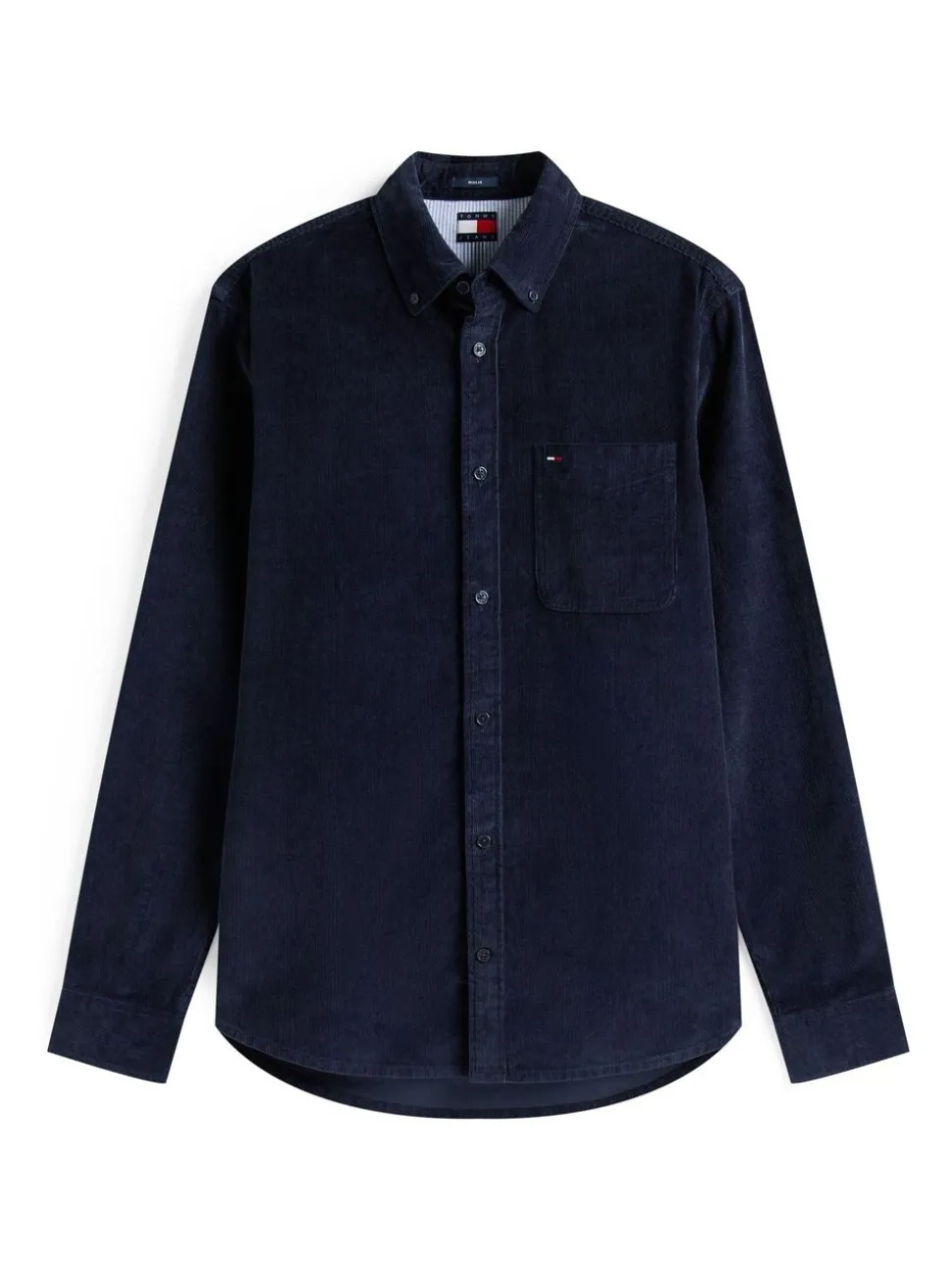 Tommy Jeans Blue Regular Fit Corduroy Shirt