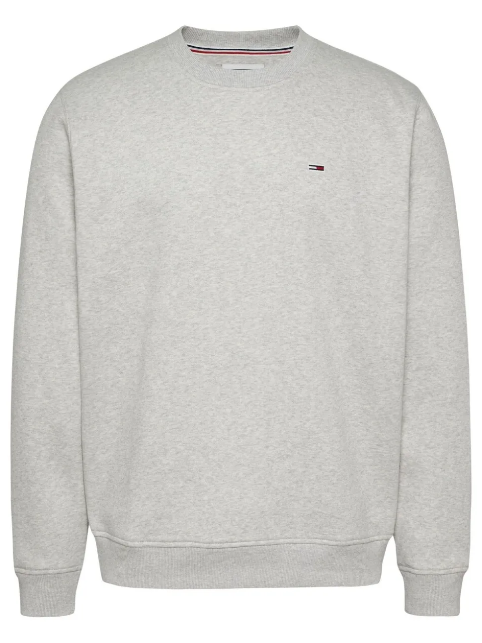 Tommy Jeans Grey Flag Crew Jumper