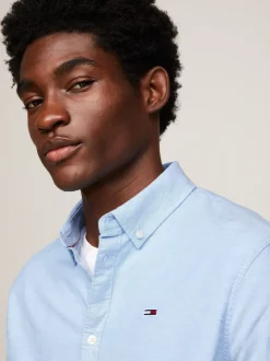 Tommy Jeans Light Blue Slim Stretch Oxford Shirt