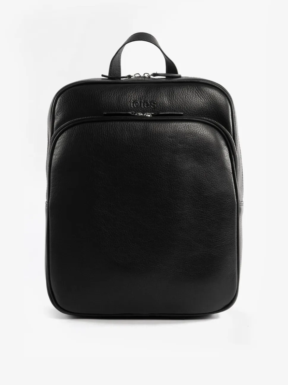 Totes Black Genuine Leather Backpack