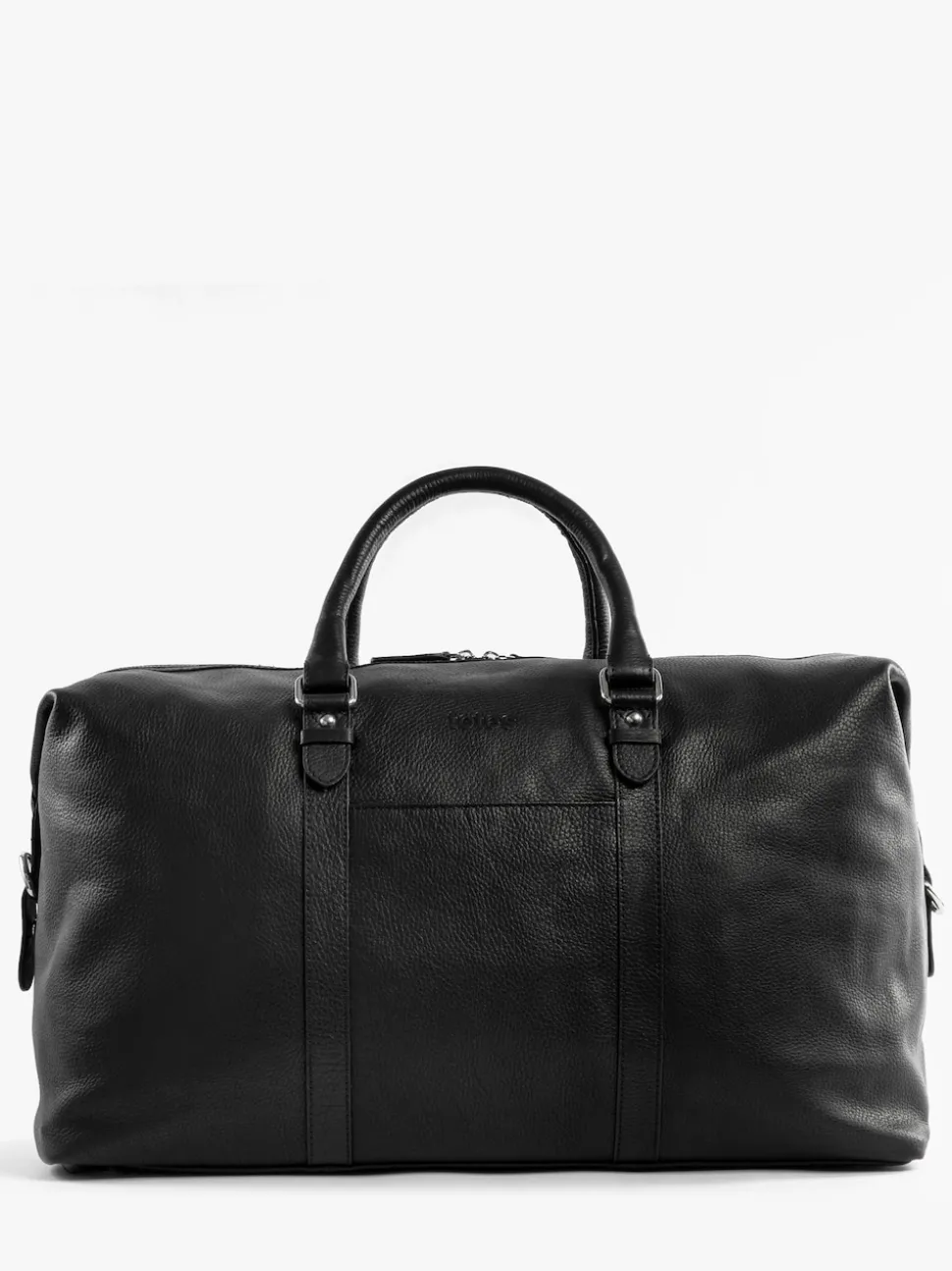 Totes Black Genuine Leather Weekender Bag
