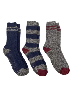 Totes Blue Toasties Mens Super Soft Cosy Socks Pack