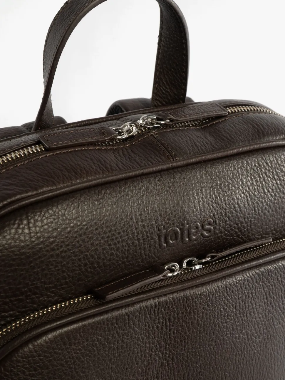 Totes Brown Genuine Leather Backpack